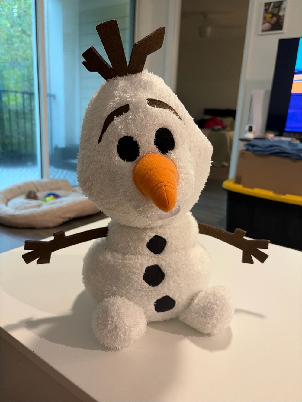 Disney Weighted Olaf Plush Snowman - White, Orange, Brown, Black - Picture 6 of 6